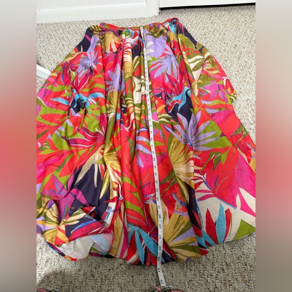 Rachel Zoe Vibrant Multicolor Maxi Skirt size M - Picture 4 of 5